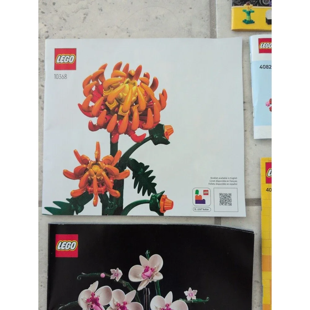Random Lot Lego Flowers, Holiday, Disney, Classic, INSTRUCTIONS ONLY set of 13